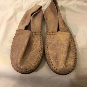 Purple Gold Shimmer Moccasin